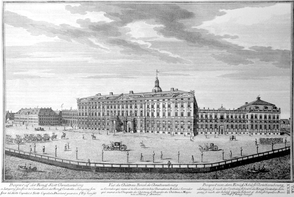 Den danske Vitruvius 1 tab023 - Prospect af det Kongl Slott Christiansborg