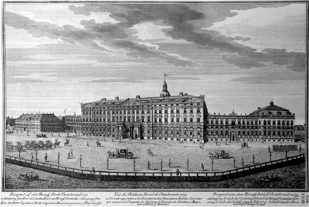Den danske Vitruvius 1 tab023 - Prospect af det Kongl Slott Christiansborg