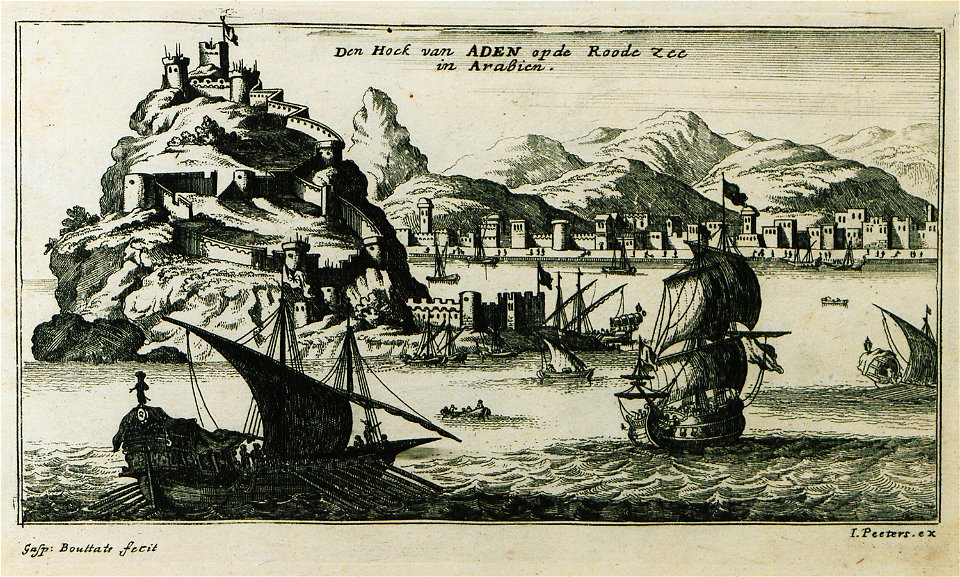 Den Hock van Aden opde Roode Zee in Arabien - Peeters Jacob - 1690
