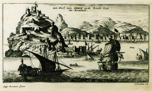 Den Hock van Aden opde Roode Zee in Arabien - Peeters Jacob - 1690