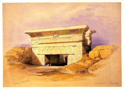 Dendera Decr1838-David Roberts high. Free illustration for personal and commercial use.