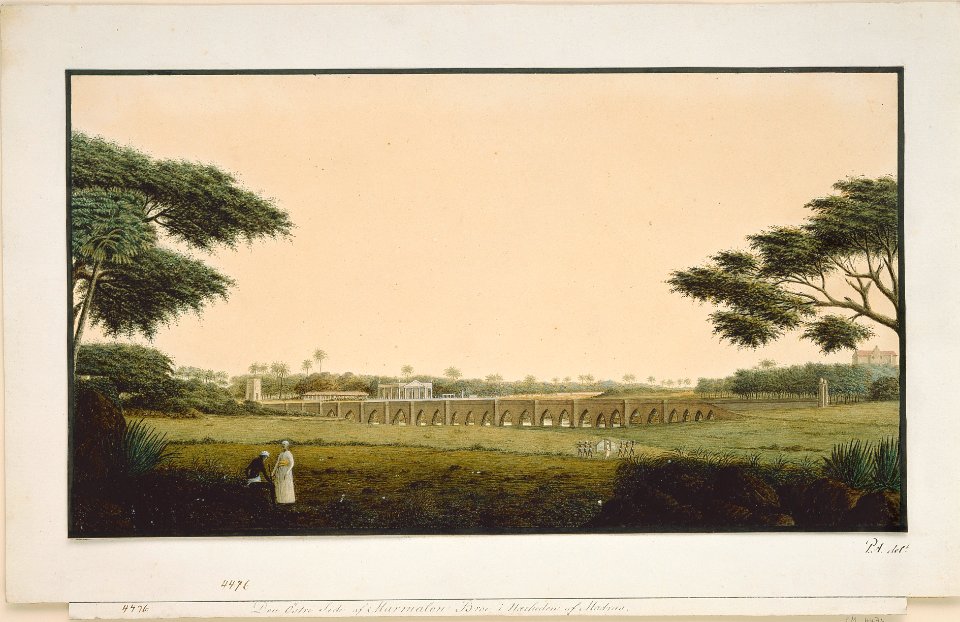 Den østre side av Marmalon bro - Peter Anker (1744–1832) - Kulturhistorisk museum, UiO - UEM4476