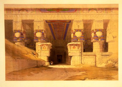 Dendera- David Roberts. Free illustration for personal and commercial use.