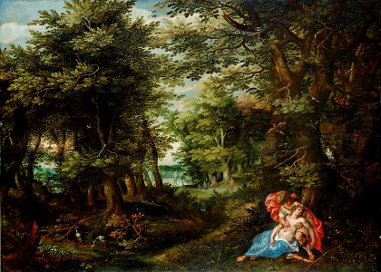 Denis van Alsloot - Landscape with Cephalus and Procris