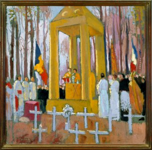 Denis, Maurice - Messe devant la tombe d'Ernest Psichari - 87.2 - Musée de la Vie romantique