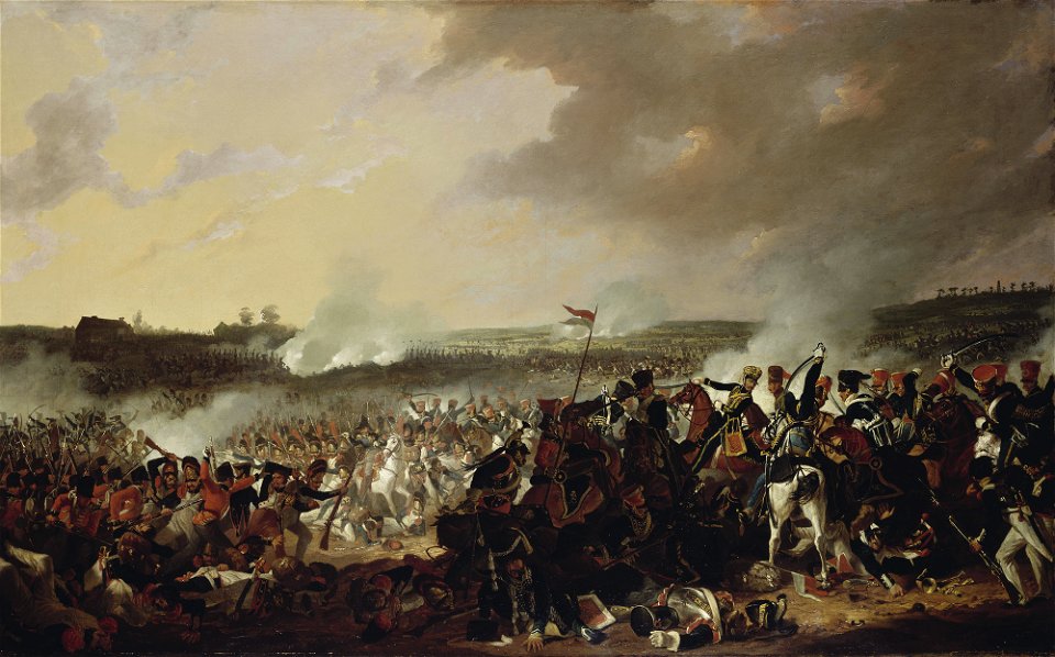 Denis Dighton (1792-1827) - The Battle of Waterloo, General Advance of the British Lines - RCIN 407486 - Royal Collection
