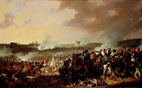 Denis Dighton (1792-1827) - The Battle of Waterloo, General Advance of the British Lines - RCIN 407486 - Royal Collection