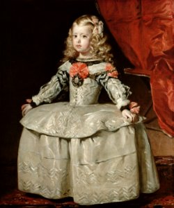 Diego Rodríguez de Silva y Velázquez, , Kunsthistorisches Museum Wien, Gemäldegalerie - Infantin Margarita Teresa (1651-1673) in weißem Kleid - GG 3691 - Kunsthistorisches Museum