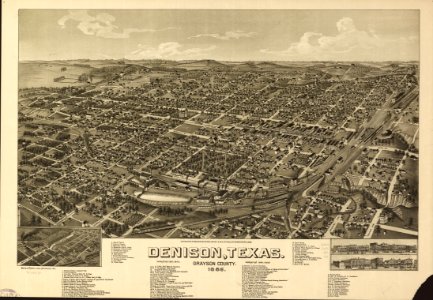 Denison, Texas, Grayson County 1886. LOC 75696589