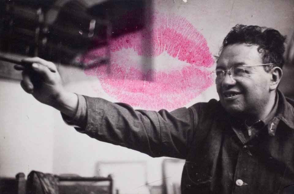 Diego Rivera (in his studio at San Angel) - Google Art Project