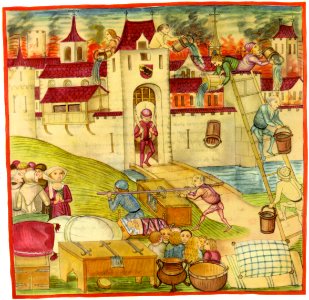 Diebold Schilling Berner Chronik Brand von Bern1405