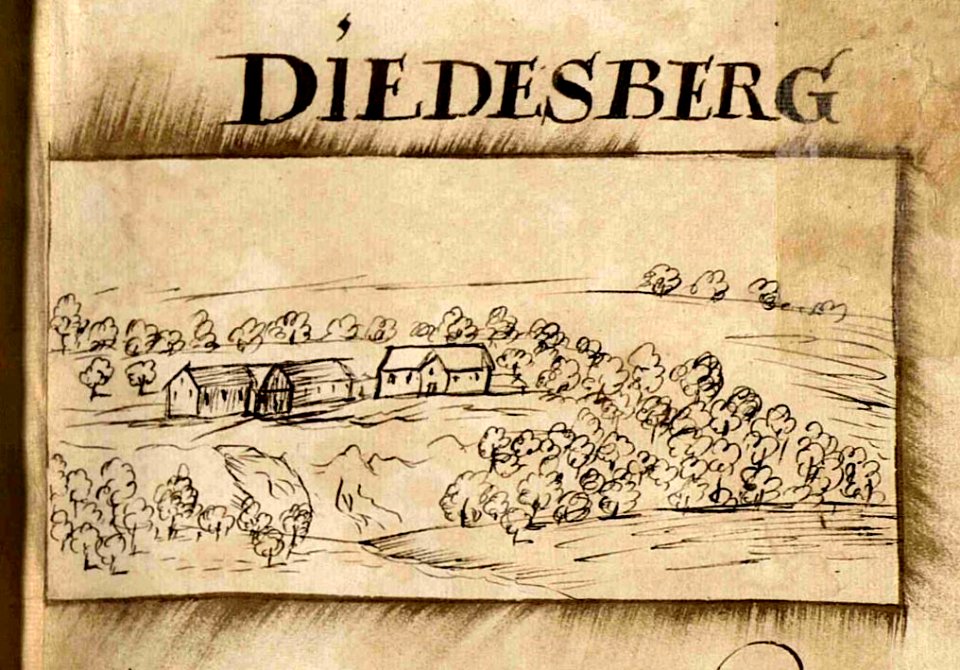 Diedesberg by Jean Bertels 1597