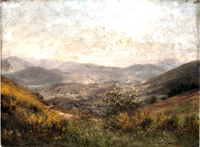 Anton Dieffenbach - Berglandschaft (1898). Free illustration for personal and commercial use.