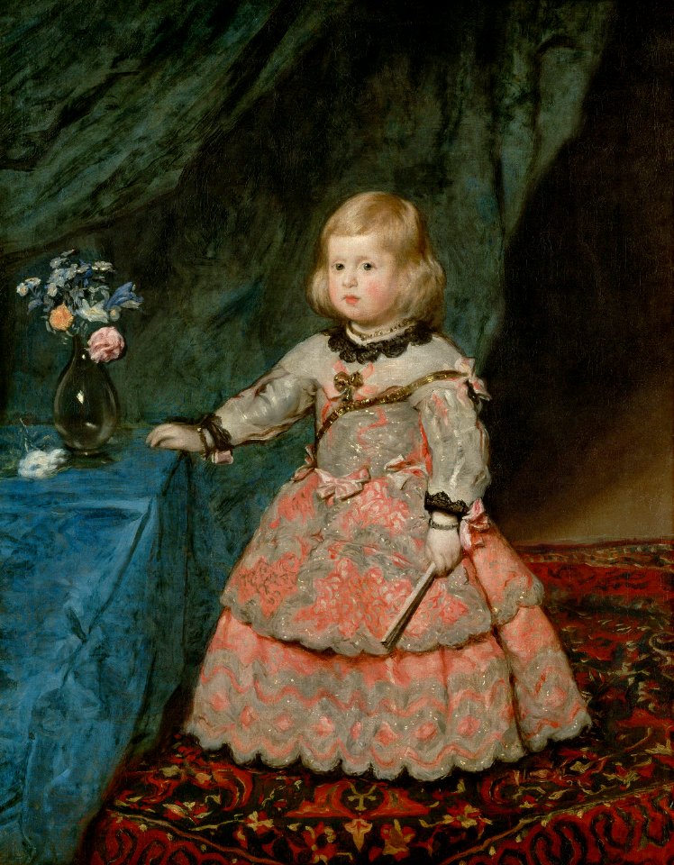 Diego Rodríguez de Silva y Velázquez, , Kunsthistorisches Museum Wien, Gemäldegalerie - Infantin Margarita Teresa (1651-1673) in rosafarbenem Kleid - GG 321 - Kunsthistorisches Museum