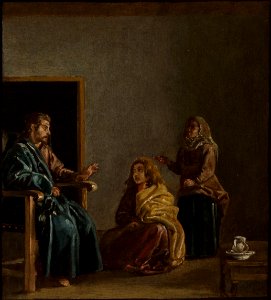 Diego Velázquez - Christ in the House of Mary and Martha (detail) - WGA24361