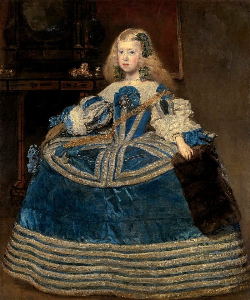 Diego Rodríguez de Silva y Velázquez, , Kunsthistorisches Museum Wien, Gemäldegalerie - Infantin Margarita Teresa (1651-1673) in blauem Kleid - GG 2130 - Kunsthistorisches Museum