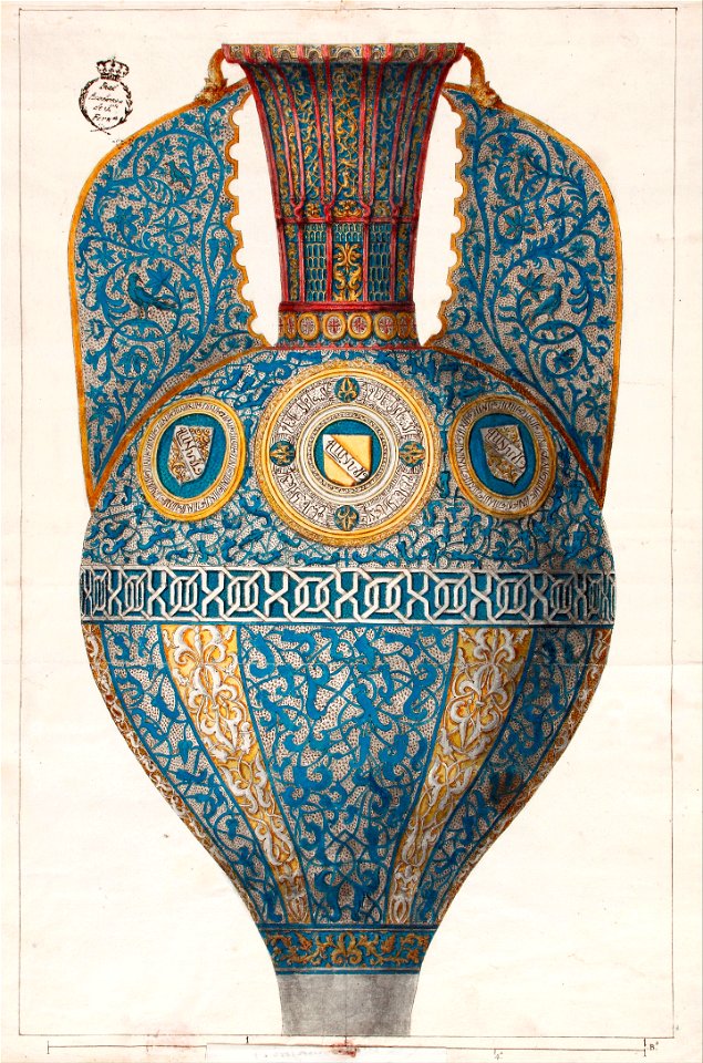 Diego Sánchez Sarabia - Jarrón nazarí de los escudos. - Google Art Project