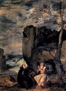 Diego Velázquez - St Anthony Abbot and St Paul the Hermit - WGA24396