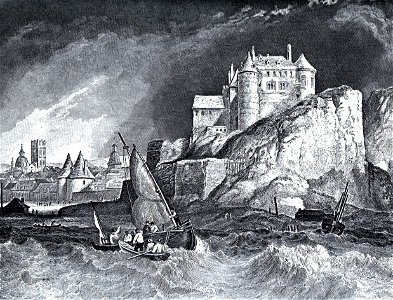 Dieppe cliff c1830