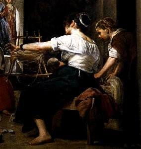 Diego Velázquez - The Fable of Arachne (detail) - WGA24459