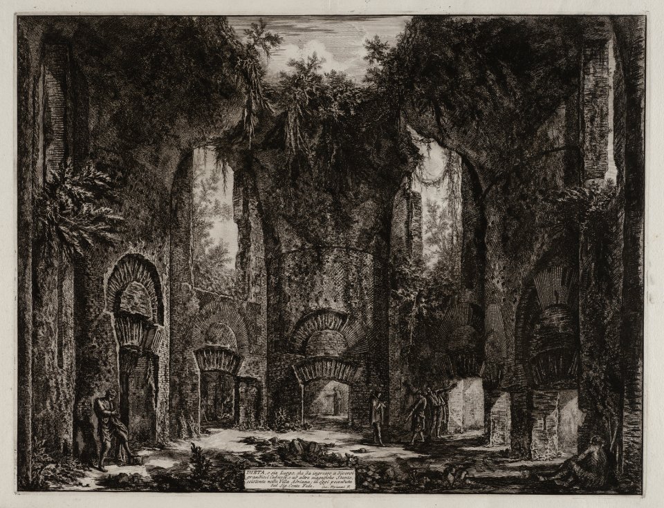 Dieta, o sia Luogo, che da ingresso a diversi grandiosi Cubicoli, e ad altre magnifiche stanzi, esistente nella Villa Adriana in oggi posseduta del Sig. Cente Fede, objectnr A 18698