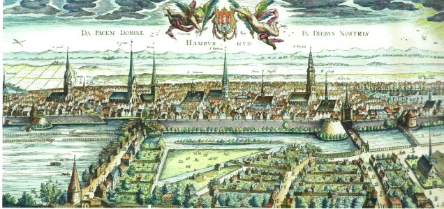 Diercksen, Jan - Hamburg von Westen - 1610