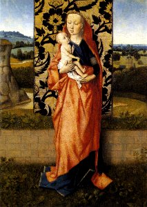 Dieric Bouts - Virgin and Child - WGA2976. Free illustration for personal and commercial use.