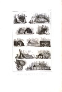 Différentes formes de huttes des sauvages bréziliens (1), da Coleção Brasiliana Iconográfica