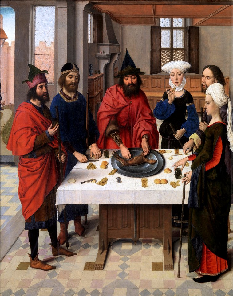 Dieric Bouts - The Feast of the Passover - WGA03013FXD