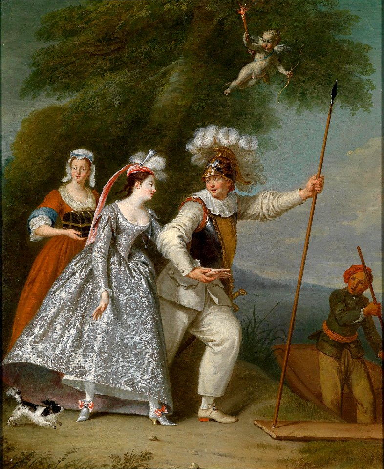 Christian Wilhelm Ernst Dietrich - Ein eleganter Herr als Pierrot