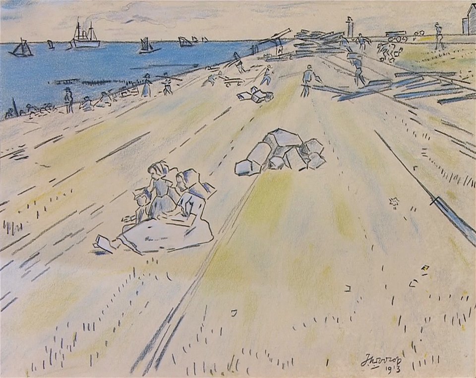 Dike of Westkapelle, by Jan Toorop