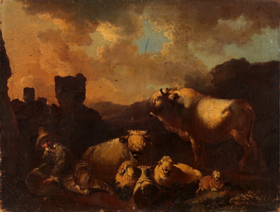 Christian Wilhelm Ernst Dietrich - Holländische Hirtenszene