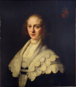 Abraham de Vries - Portrait of Anna van Waesdorp, wife of Dirck Diert