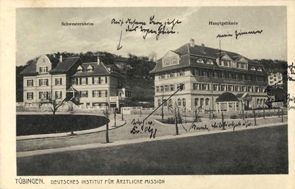 DIfÄM und Schwesternwohnheim (AK Gebr. Metz ca. 1912, gelauf 1924)