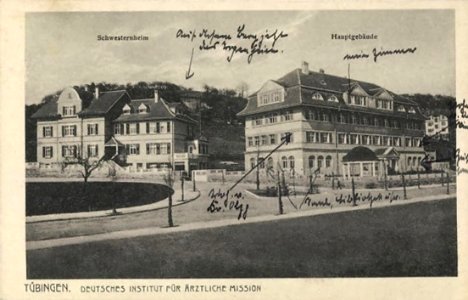DIfÄM und Schwesternwohnheim (AK Gebr. Metz ca. 1912, gelauf 1924)