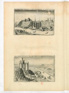 Dinan & Bouvaine (Claude Chastillon, Topographie françoise, 1641)