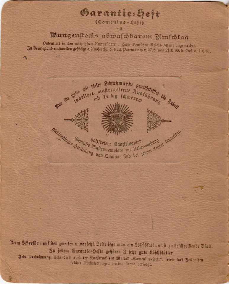 Diktatheft 1901 U2