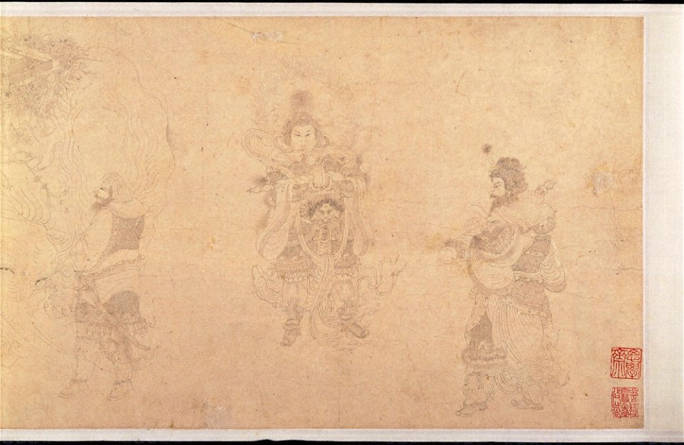 Ding Yunpeng 丁雲鵬 - Baimiao Lohans - 2001-182 - Princeton University Art Museum