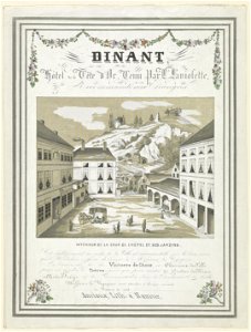 Dinant. Hôtel de la tête d'or, tenu par I. Laviolette, recommande aux etrangers LCCN2003677886