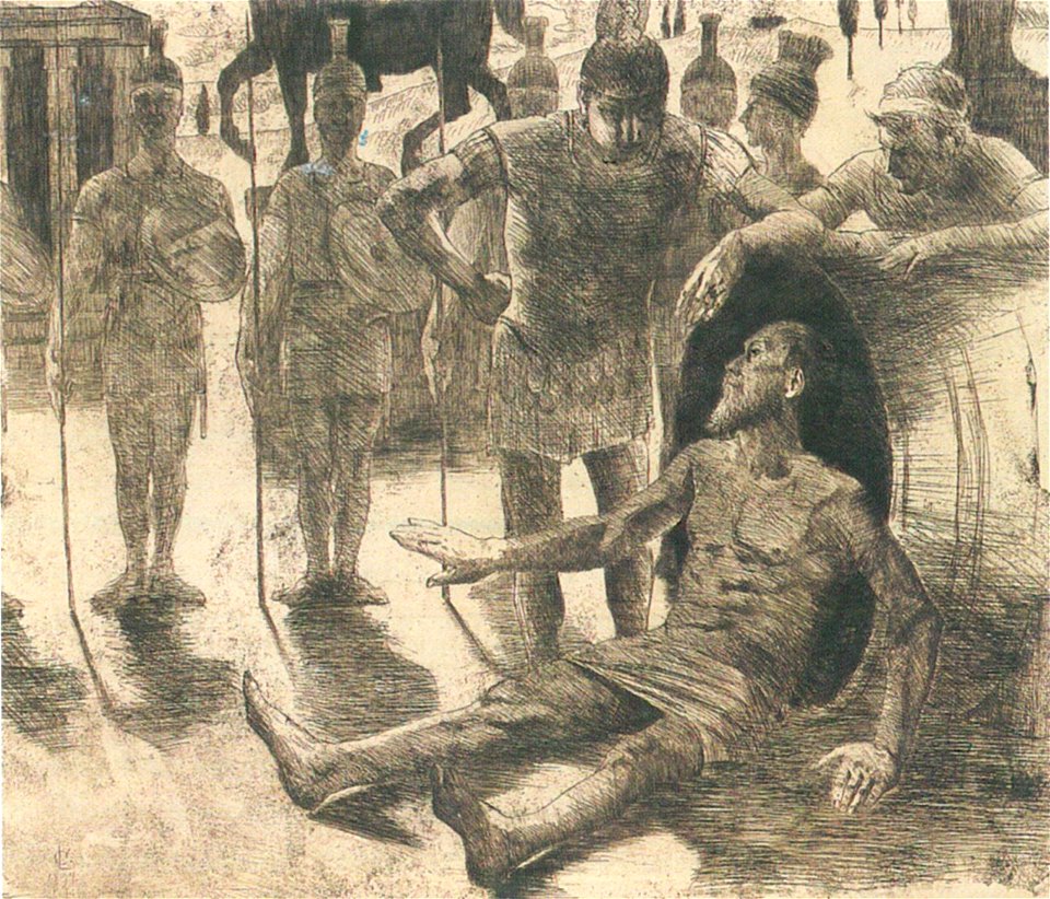Diogenes and Alexander by Lovis Corinth