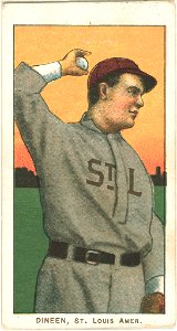 Dinneen, St. Louis Browns, baseball card portrait LCCN2008676620