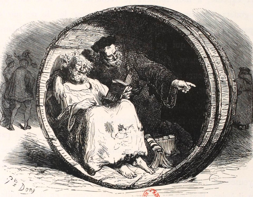 Diogène et Rabelais, Prologue du Tiers Livre