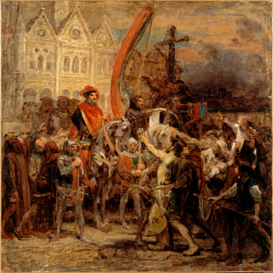Diogène Maillart - Esquisse pour un tableau , Etienne Marcel et la Grande Ordonnance de 1357 - PPP4095 - Musée des Beaux-Arts de la ville de Paris