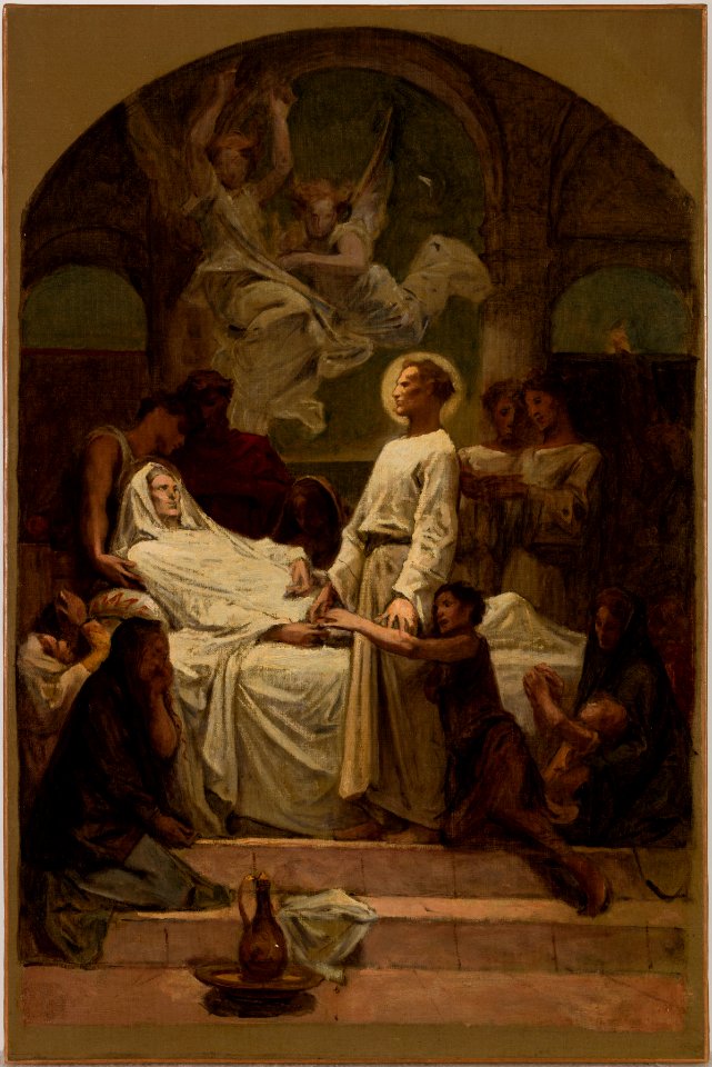 Diogène Maillart - Esquisse pour l'église Saint-Augustin , La mort de sainte Monique - PPP4772 - Musée des Beaux-Arts de la ville de Paris