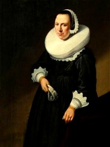 Dirck Dircksz. Santvoort - Portret van een onbekende vrouw - os I-740 - Frans Hals Museum
