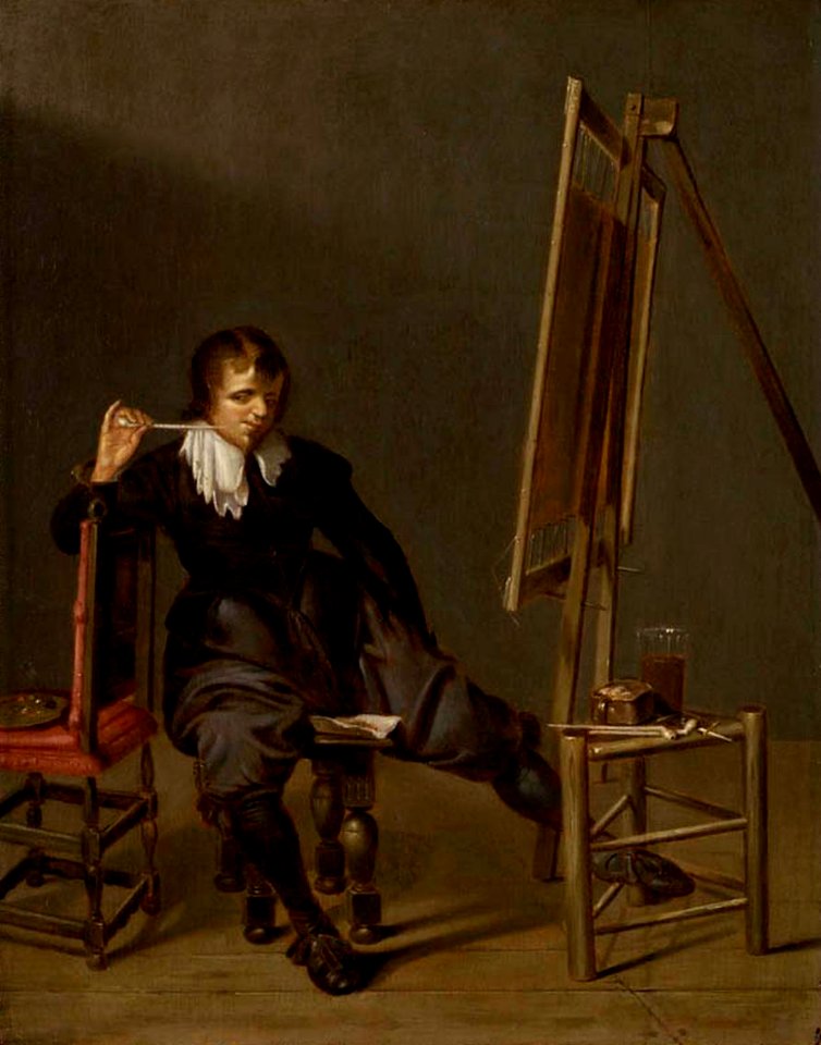 Dirck Hals - Le repos du peintre