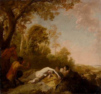 Dirck van der Lisse - Sleeping Nymphs - O 226 - Slovak National Gallery