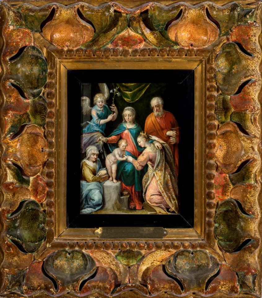 Dirk de Quade van Ravesteyn - Mystical marriage of St. Catherine - M.Ob.108 MNW - National Museum in Warsaw