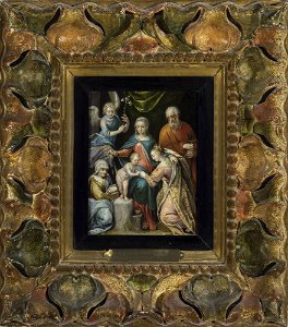 Dirk de Quade van Ravesteyn - Mystical marriage of St. Catherine - M.Ob.108 MNW - National Museum in Warsaw