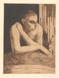 Dix planches (06) - La loge, print by Armand Apol (1879-1950), Belgium, 1925, Prints Department of the Royal Library of Belgium, III 72615 D - Pl. 06